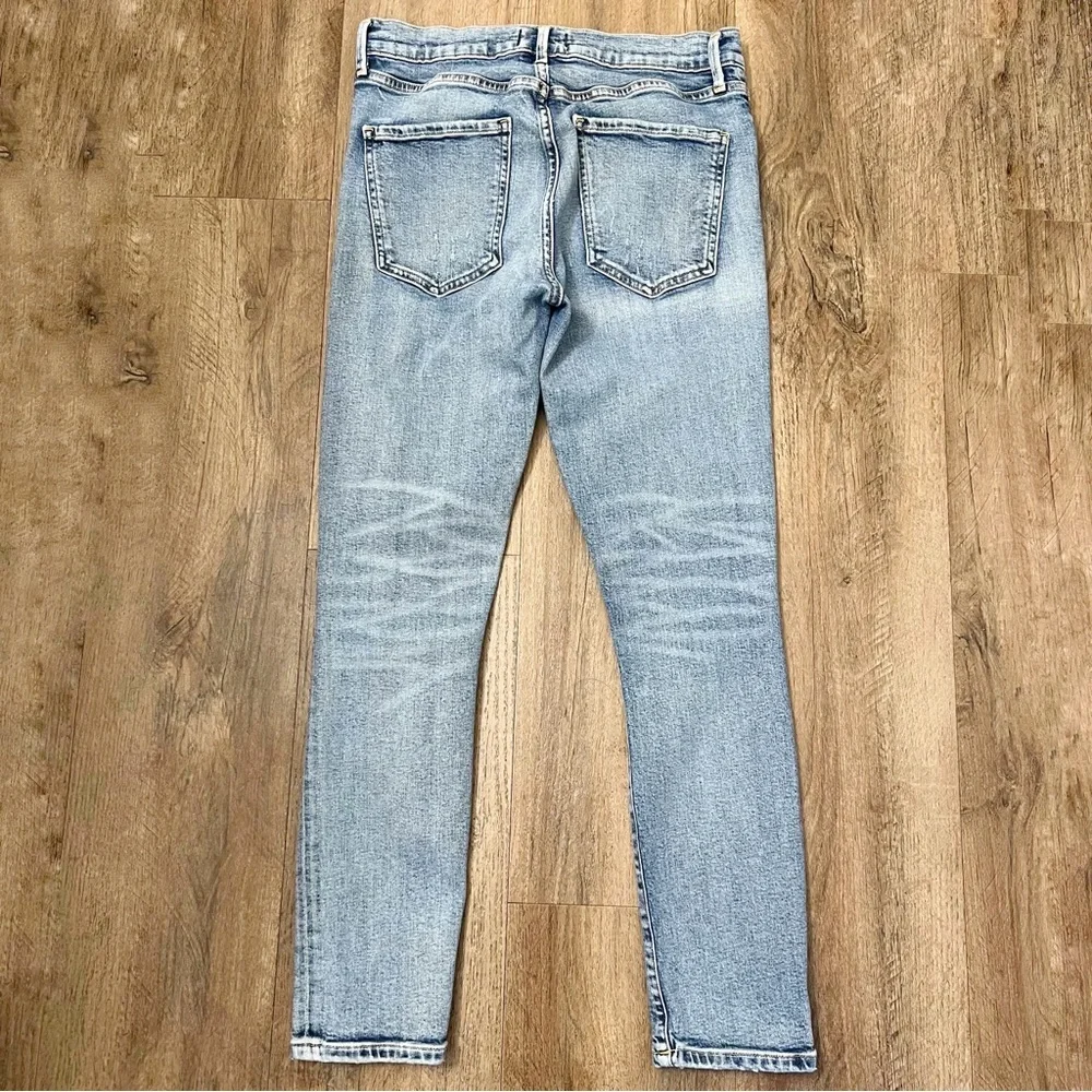 Agolde Sophie Distressed High Waist Skinny Jean High Rise Medium Blue Wash‎